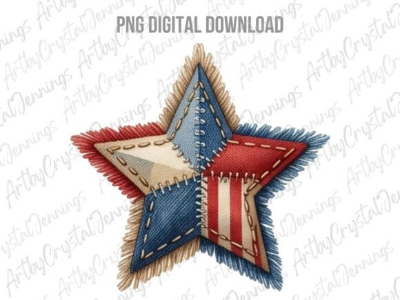 Download USA Patriotic Americana Star PNG - Premium Bundle